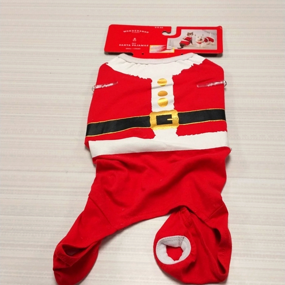 Brand new santa suit ,small in size for pets
